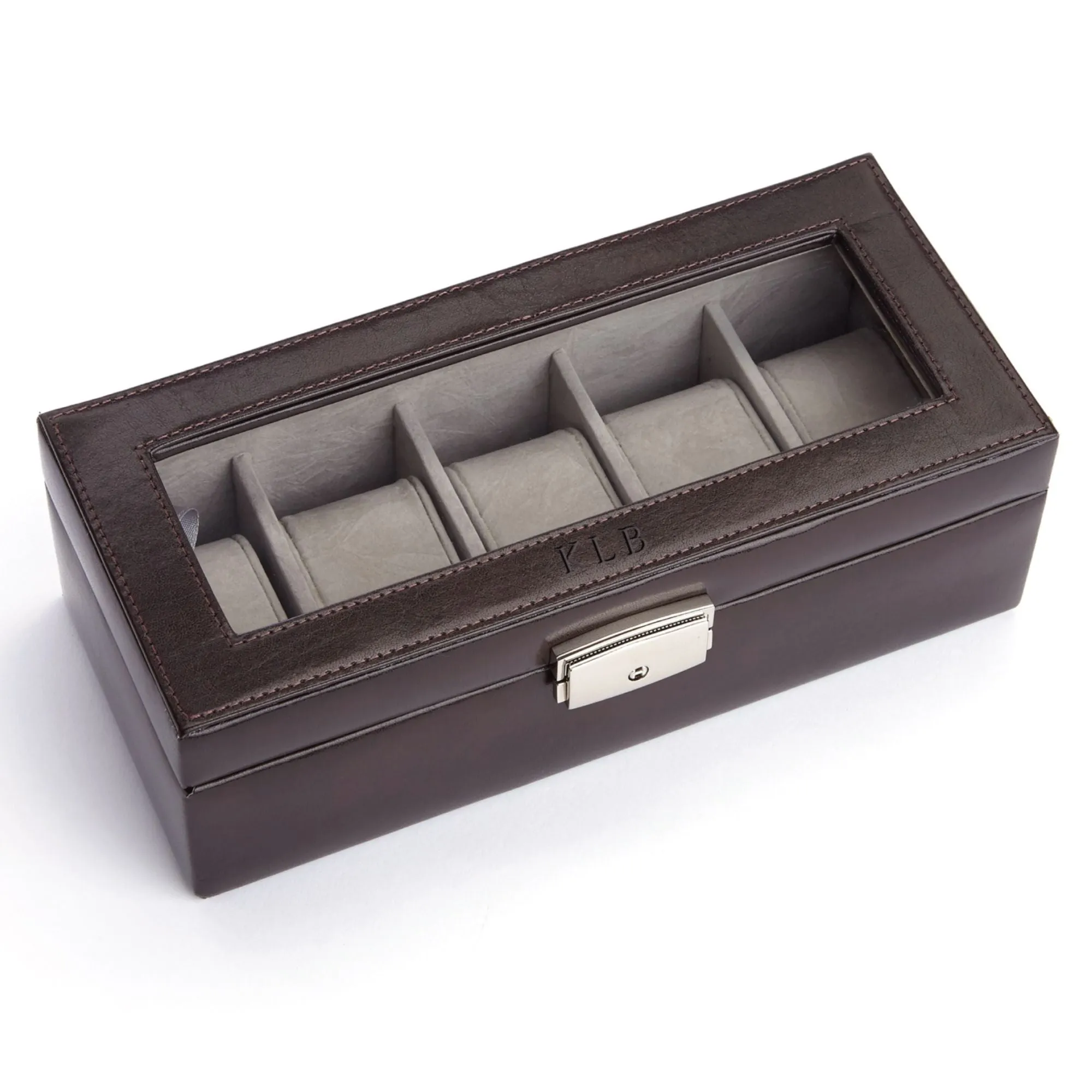 Royce Personalized Five Slot Watch Box