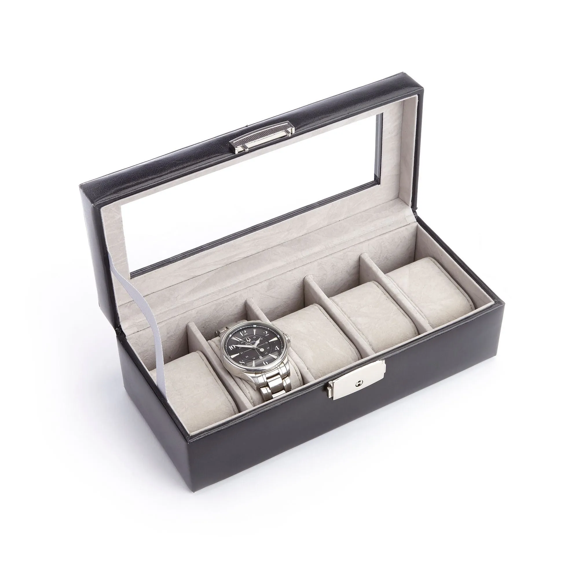 Royce Personalized Five Slot Watch Box