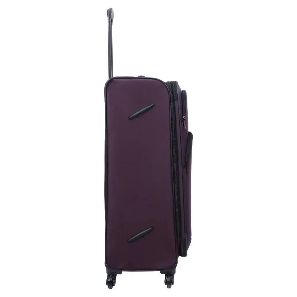 Skyline 5pc Softside Checked Spinner Luggage Set - Burgundy