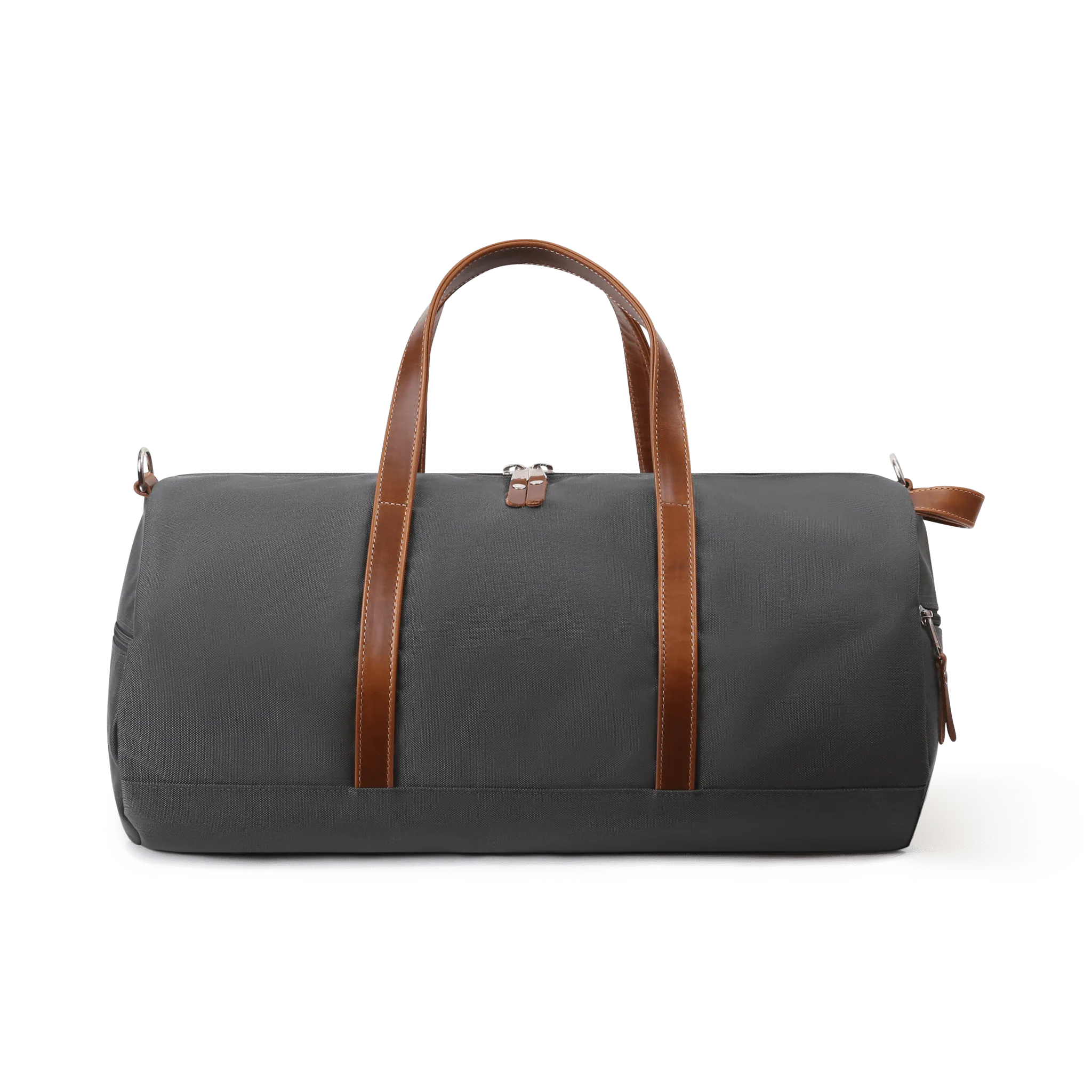 Wilmington Duffel with Shoe Compartment - Charcoal Grey/Whiskey Brown