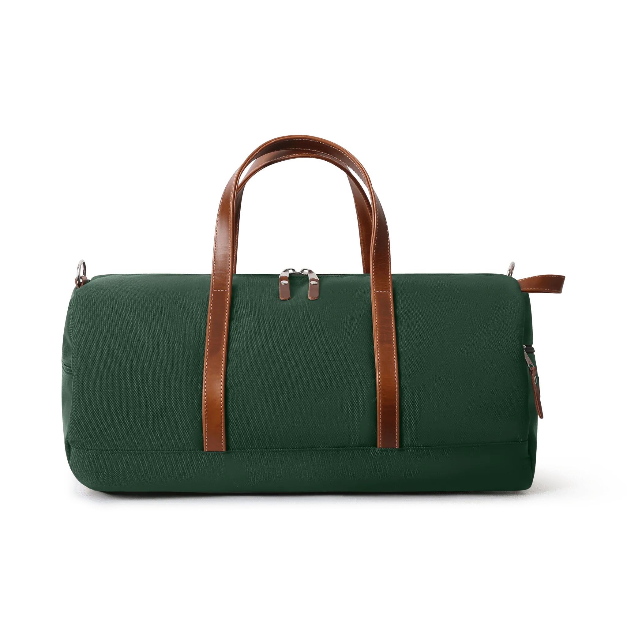 Wilmington Duffel with Shoe Compartment - Hunter Green/Whiskey Brown